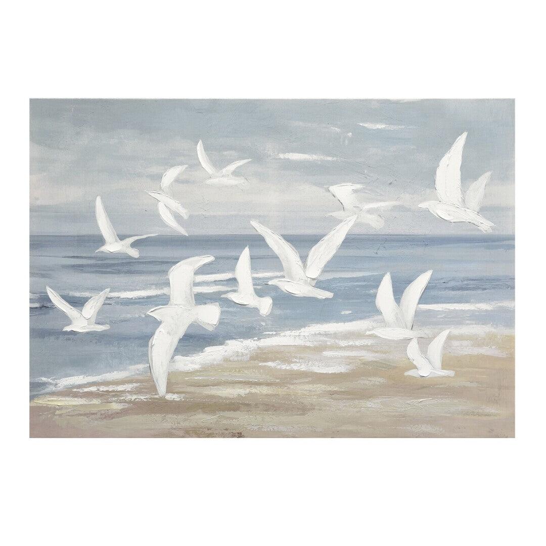 Quadro Gaivotas 50% oleo 100x70cm