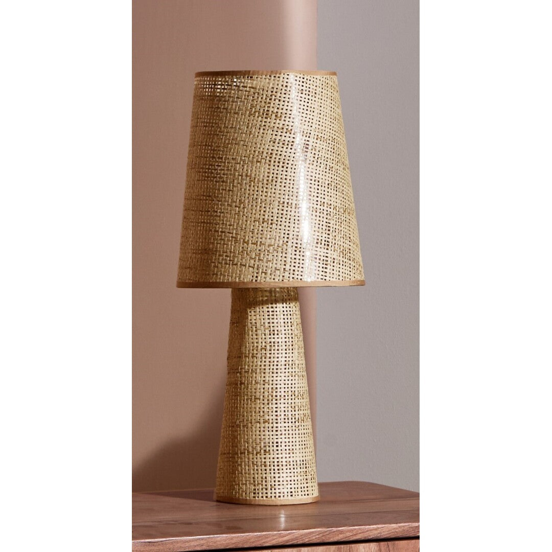 Candeeiro de Mesa em Rattan
