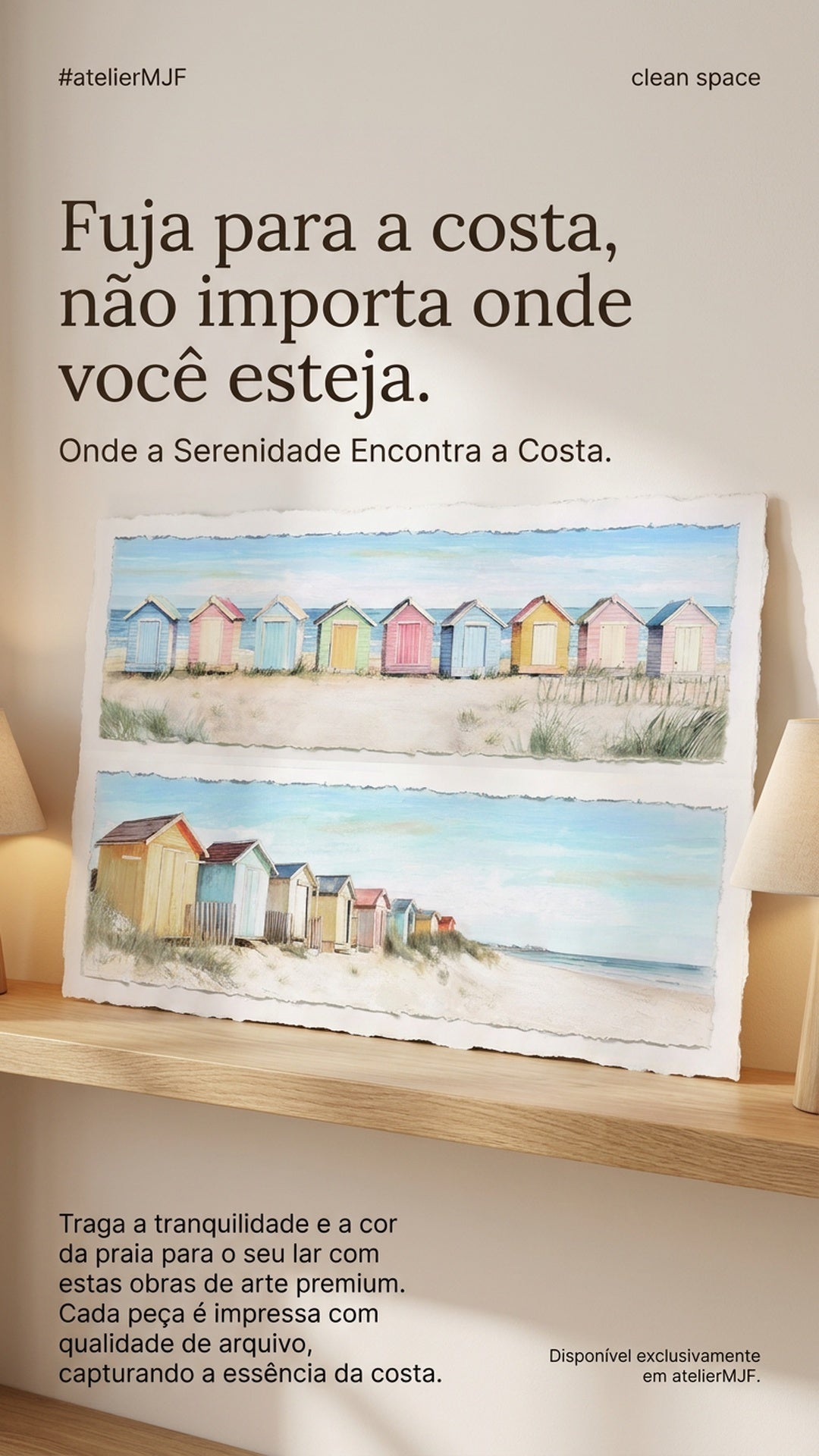 Tela Costa Serena — Arte Premium de Parede
