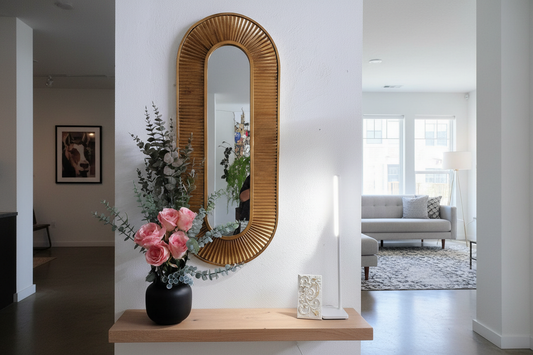 Espelho oval ambiente