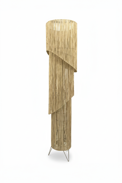 Candeeiro de chão MIDWAY em rafia natural