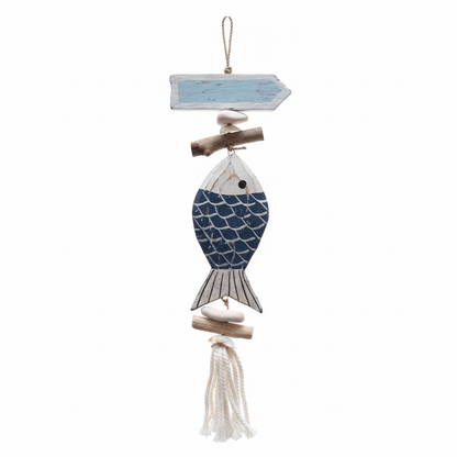 Pendente Peixe Escamas Azul